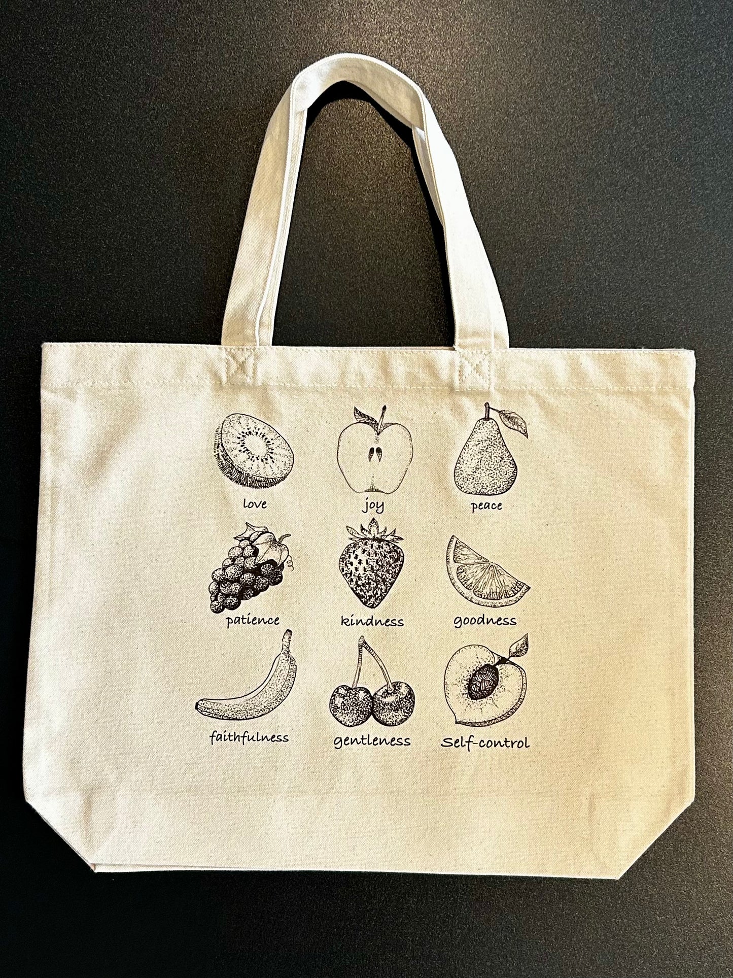 "Fruit of the Spirit" Canvas Tote