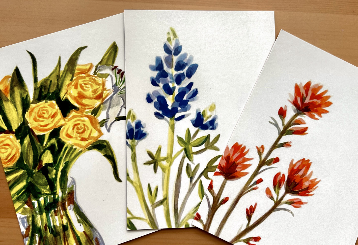 Assorted Texas Flower Flat Cards (12pc)