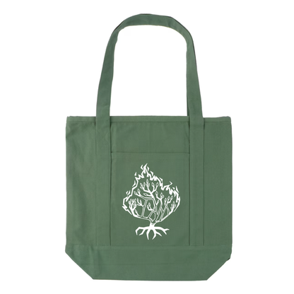 "Burning Bush" Pocket Canvas Tote