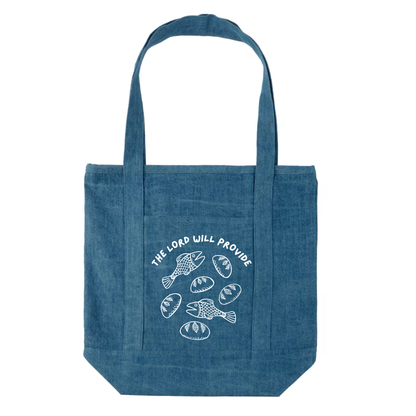 "The Lord Will Provide" Pocket Canvas Tote