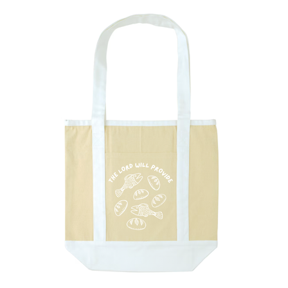 "The Lord Will Provide" Pocket Canvas Tote