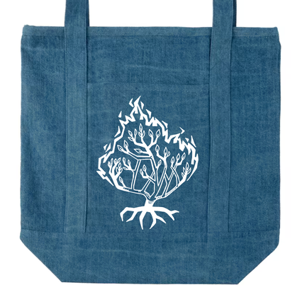 "Burning Bush" Pocket Canvas Tote