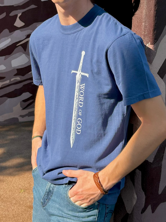 China Blue "Sword of the Spirit" Tee