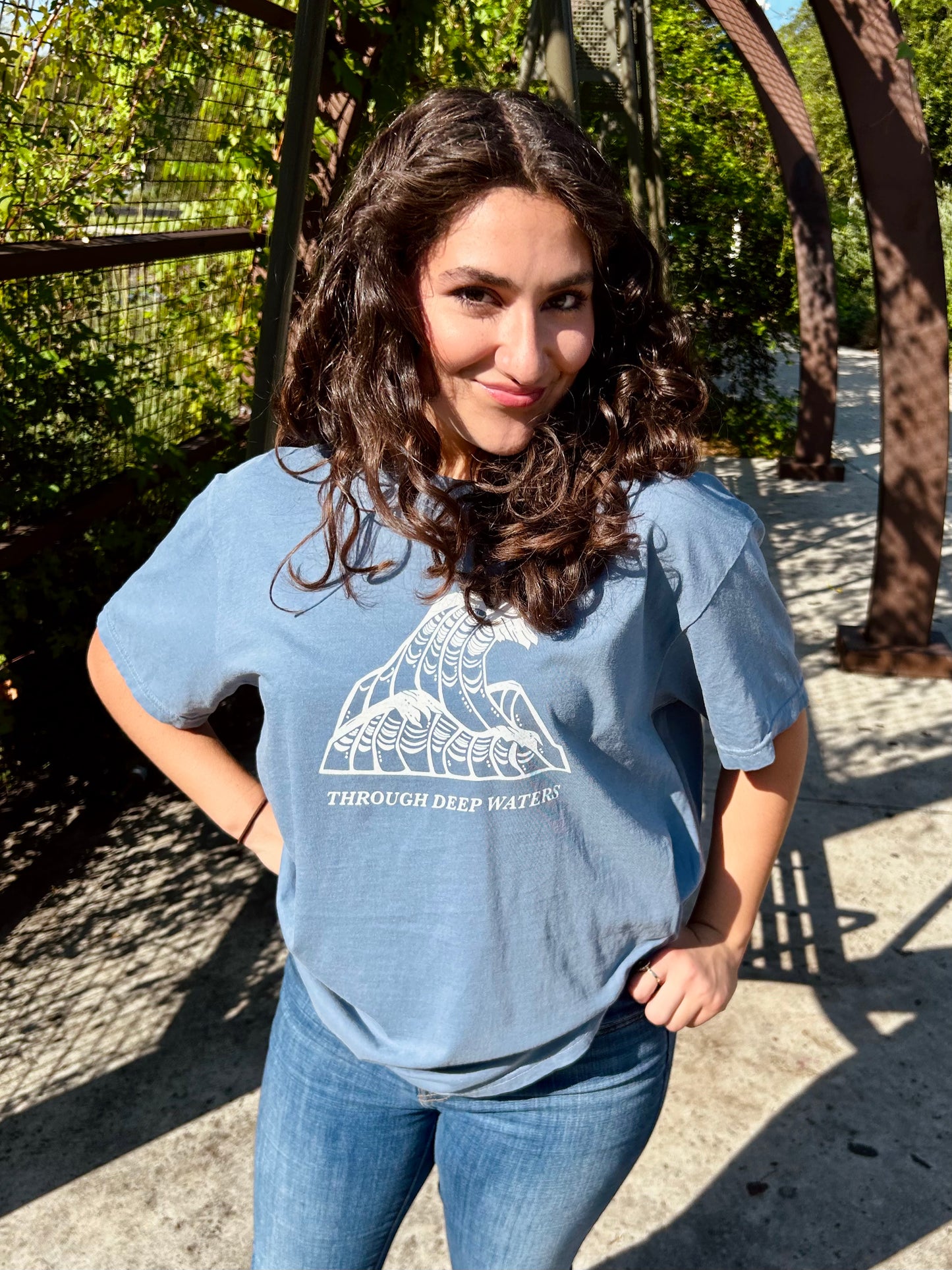 Blue Jean "Through Deep Waters" Tee