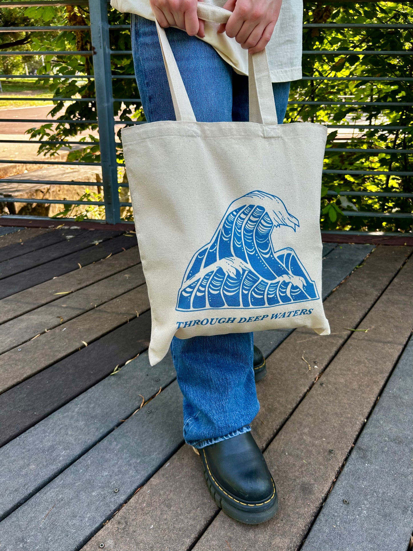 "Through Deep Waters" Tote