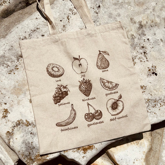 "Fruit of the Spirit" Canvas Tote