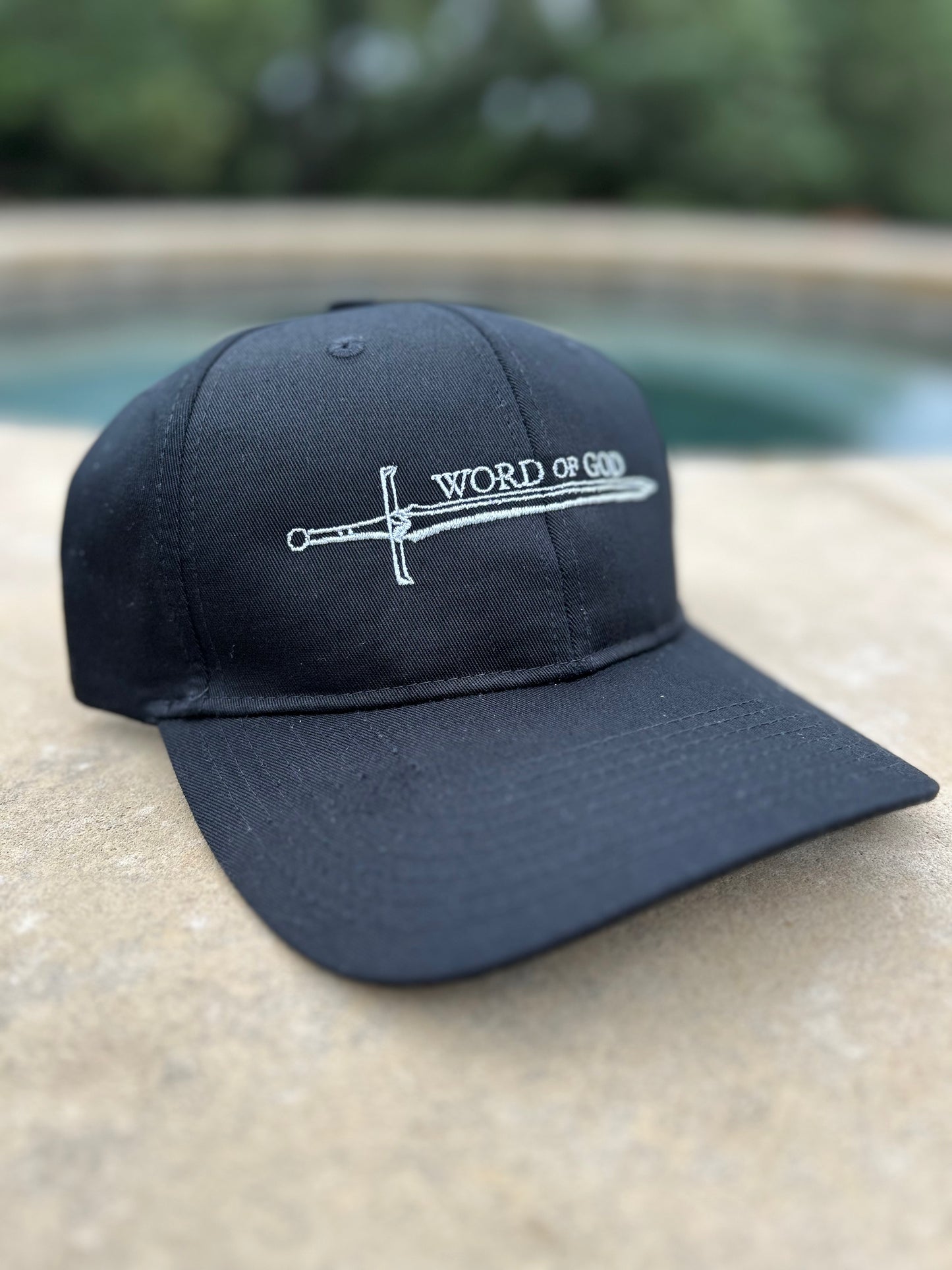 Black Embroidered "Sword of the Spirit" Cap