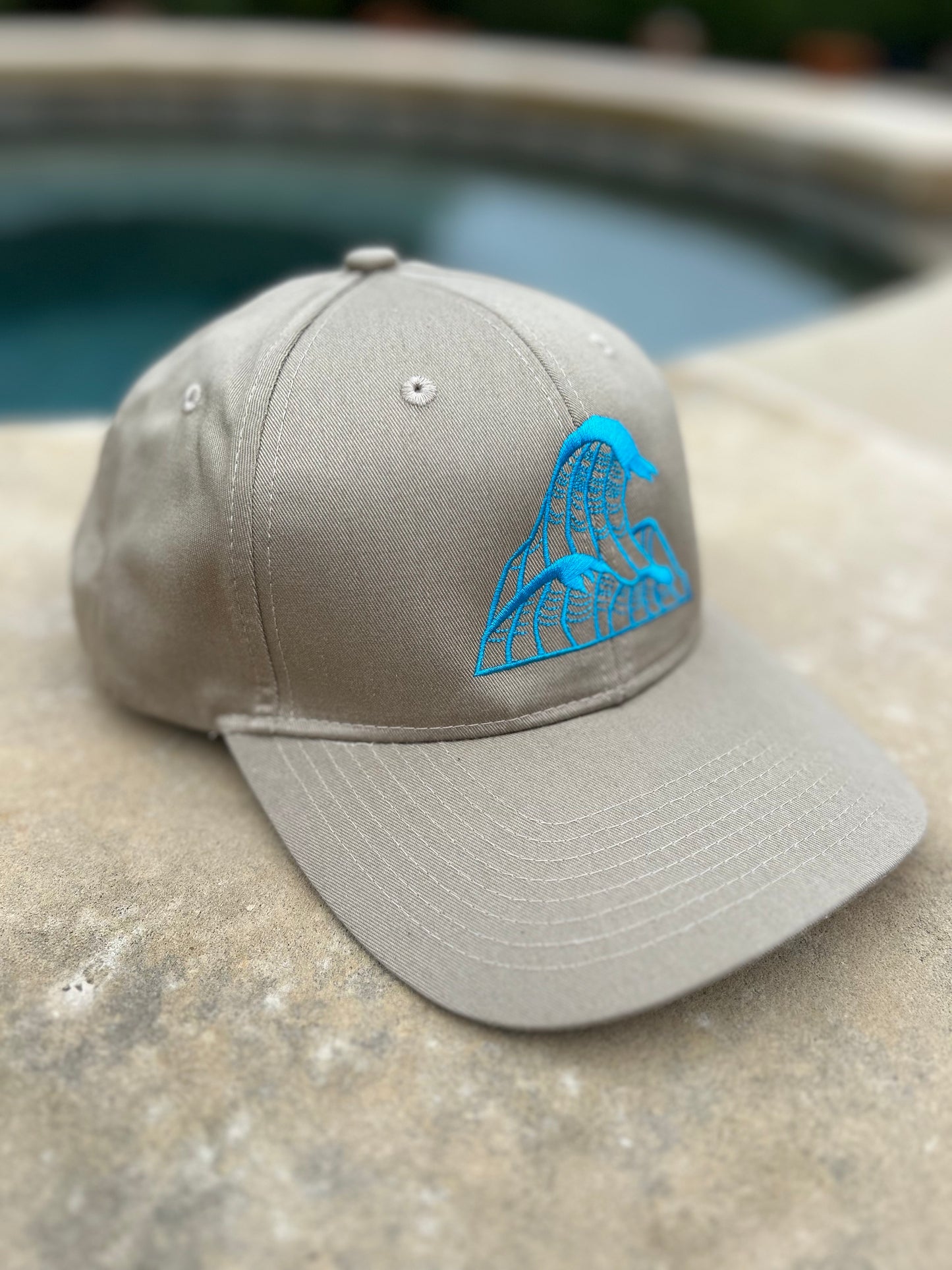 Khaki Embroidered "Through Deep Waters" Cap