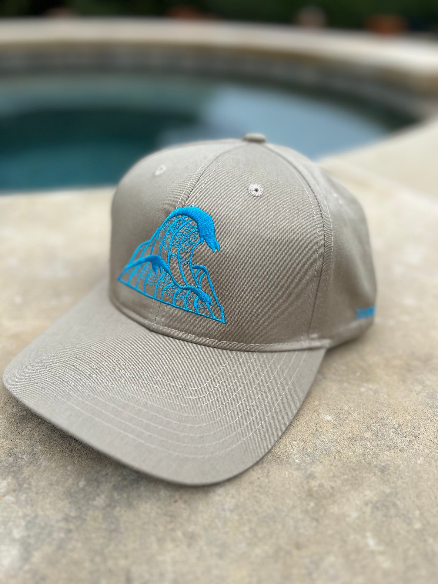 Khaki Embroidered "Through Deep Waters" Cap