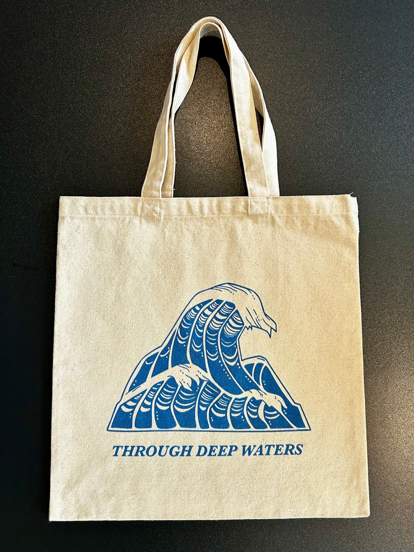 "Through Deep Waters" Canvas Tote