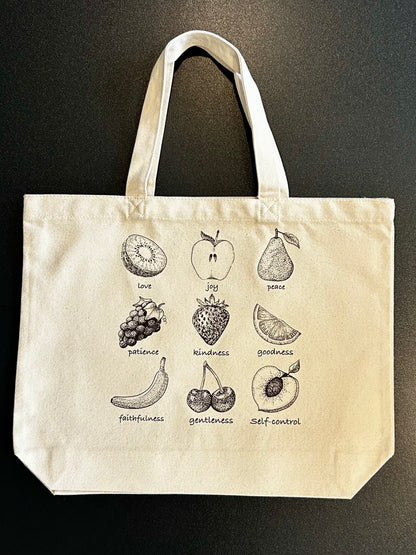 "Fruit of the Spirit" Canvas Tote