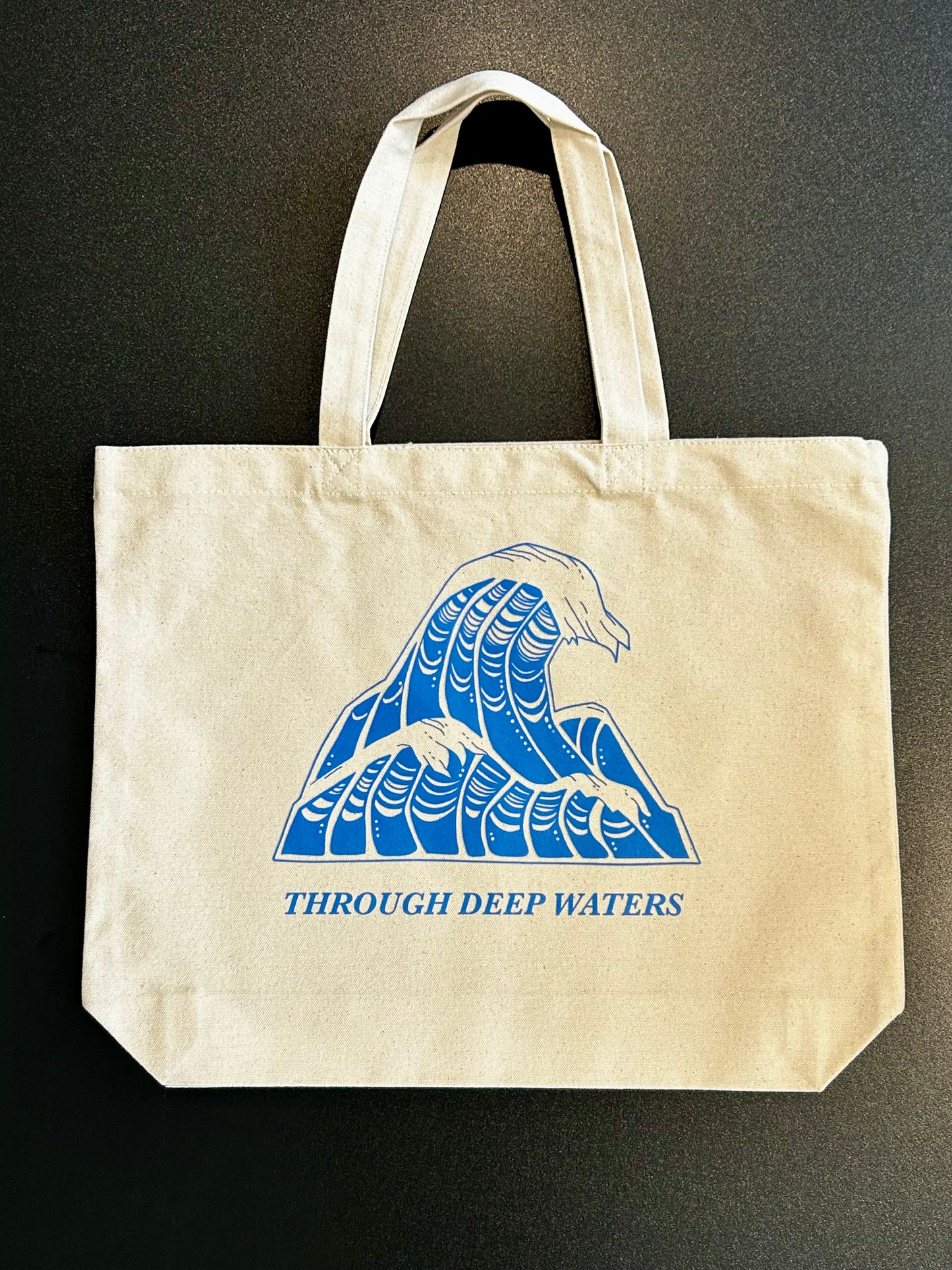 "Through Deep Waters" Canvas Tote
