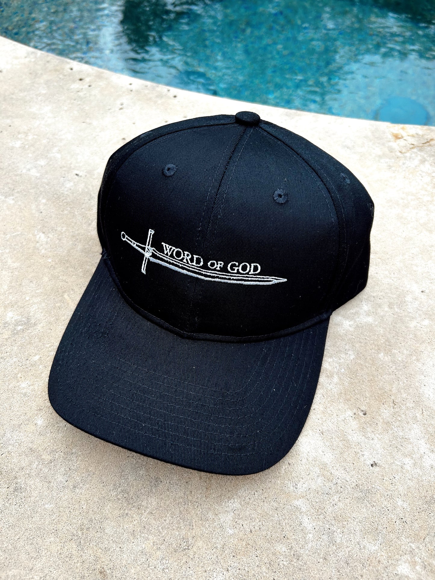 Black Embroidered "Sword of the Spirit" Cap