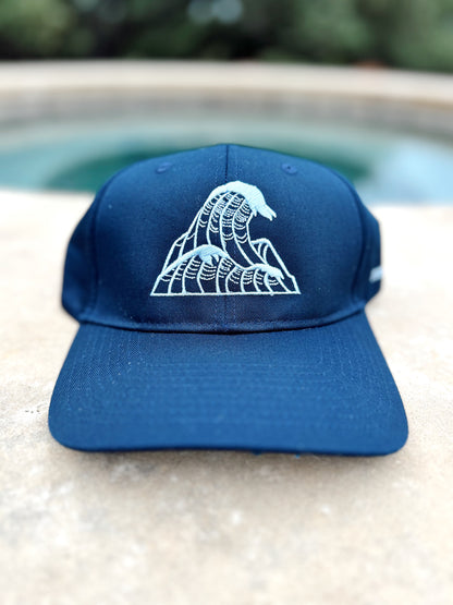 Navy Embroidered "Through Deep Waters" Cap